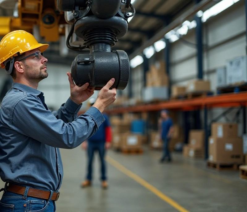 AAADM-certified technician repairing an overhead door operator in Cincinnati OH  