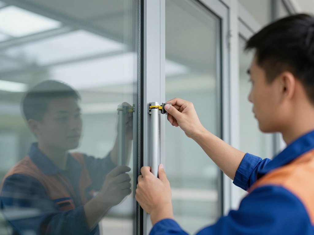 Commercial door services Midtown Atlanta GA technician